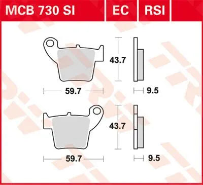 Trw Si Series Sintrade Offroad Bromsbelägg - Fram & Bak
