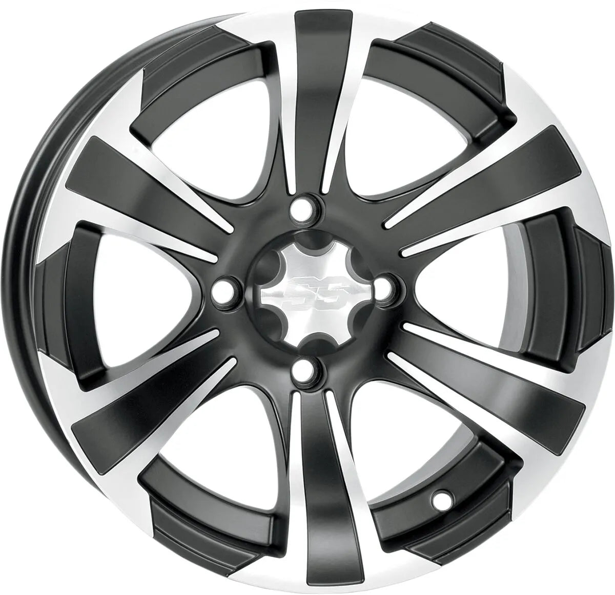 Itp Ss312 Alloy Wheel - Black, Machined - 12"