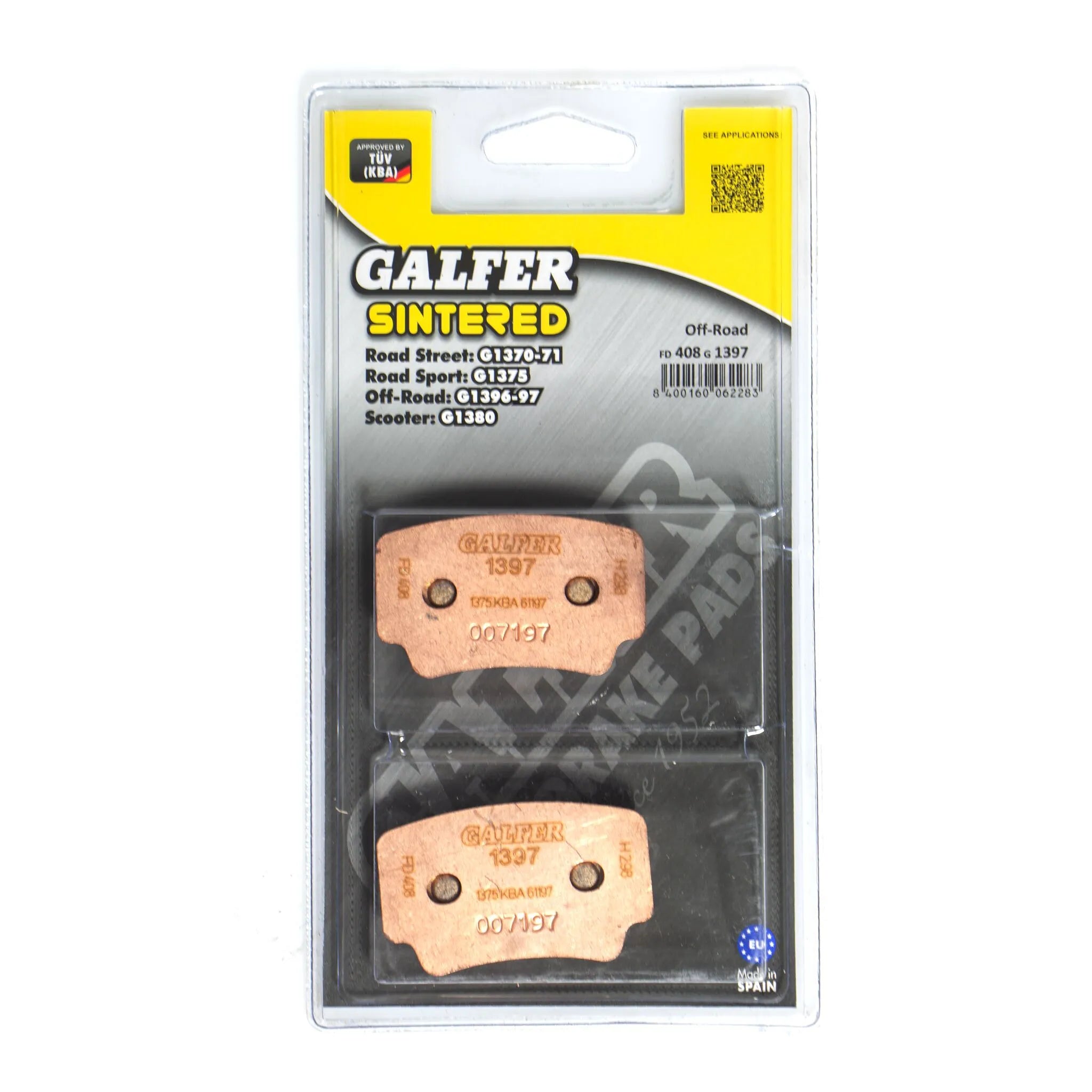 Galfer Hh Sintered Brake Pads For Motorcycles - Rear