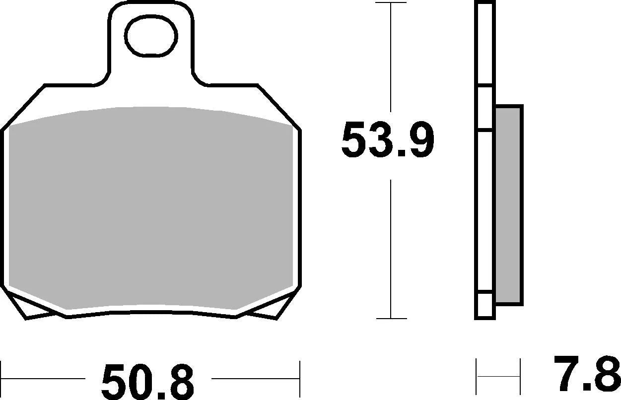 Sbs Ms Scooter Maxi Sintrade Bromsbelägg Set - Fram & Bak