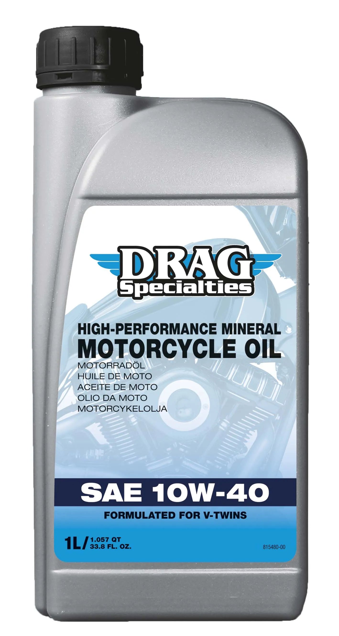 Drag Specialties 10w-40 Mineral Oil For Harley-davidson 1 liter