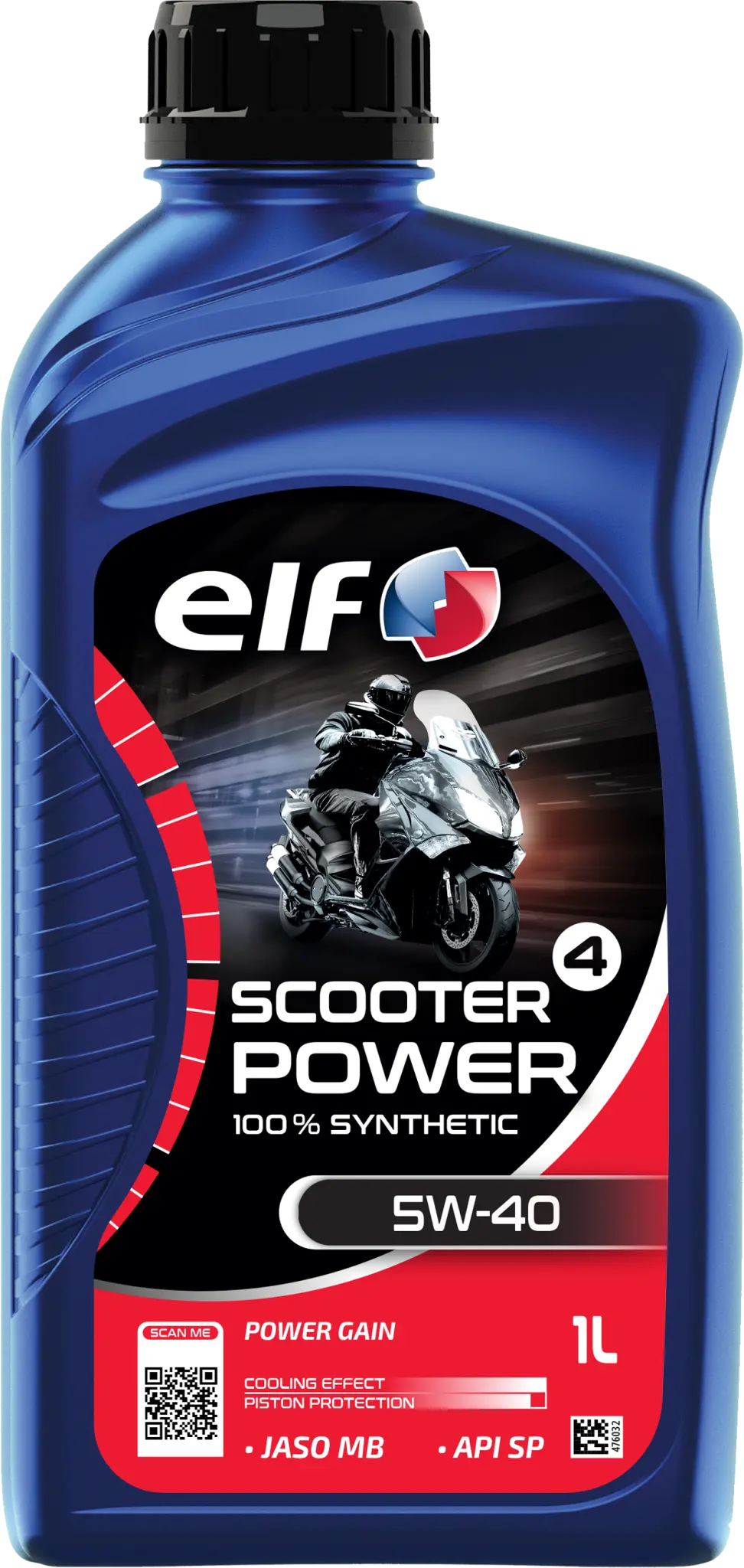 ELF Scooter 4 Power 5W-40 Synthetic Oil 1 Liter