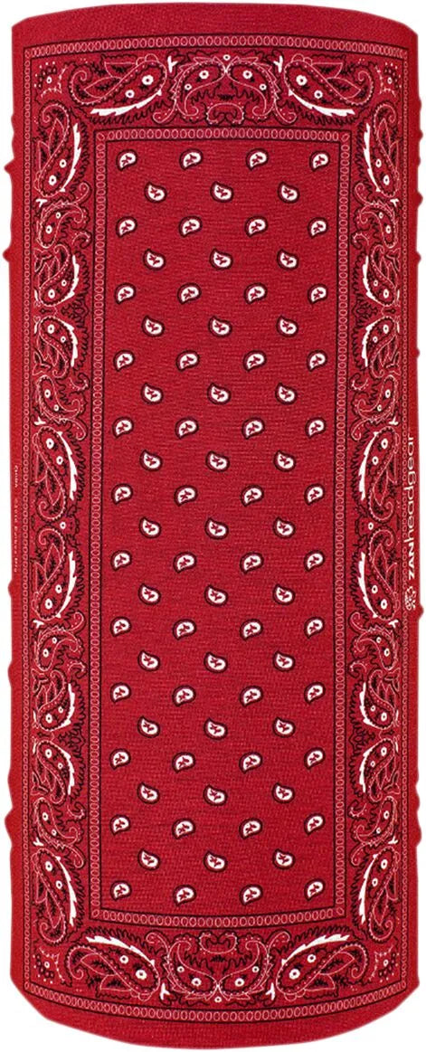 Zan Headgear Motley Tube Neck Tube Red Paisley