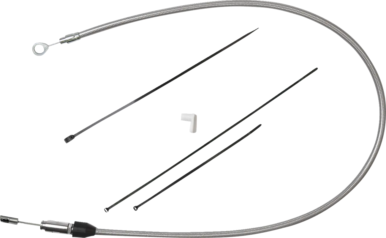 Drag Specialties Quick Connect Braided Clutch Cable