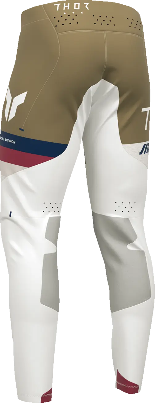 Thor Sportmode League Pants - Light Gray/Tan/White/Navy/Maroon