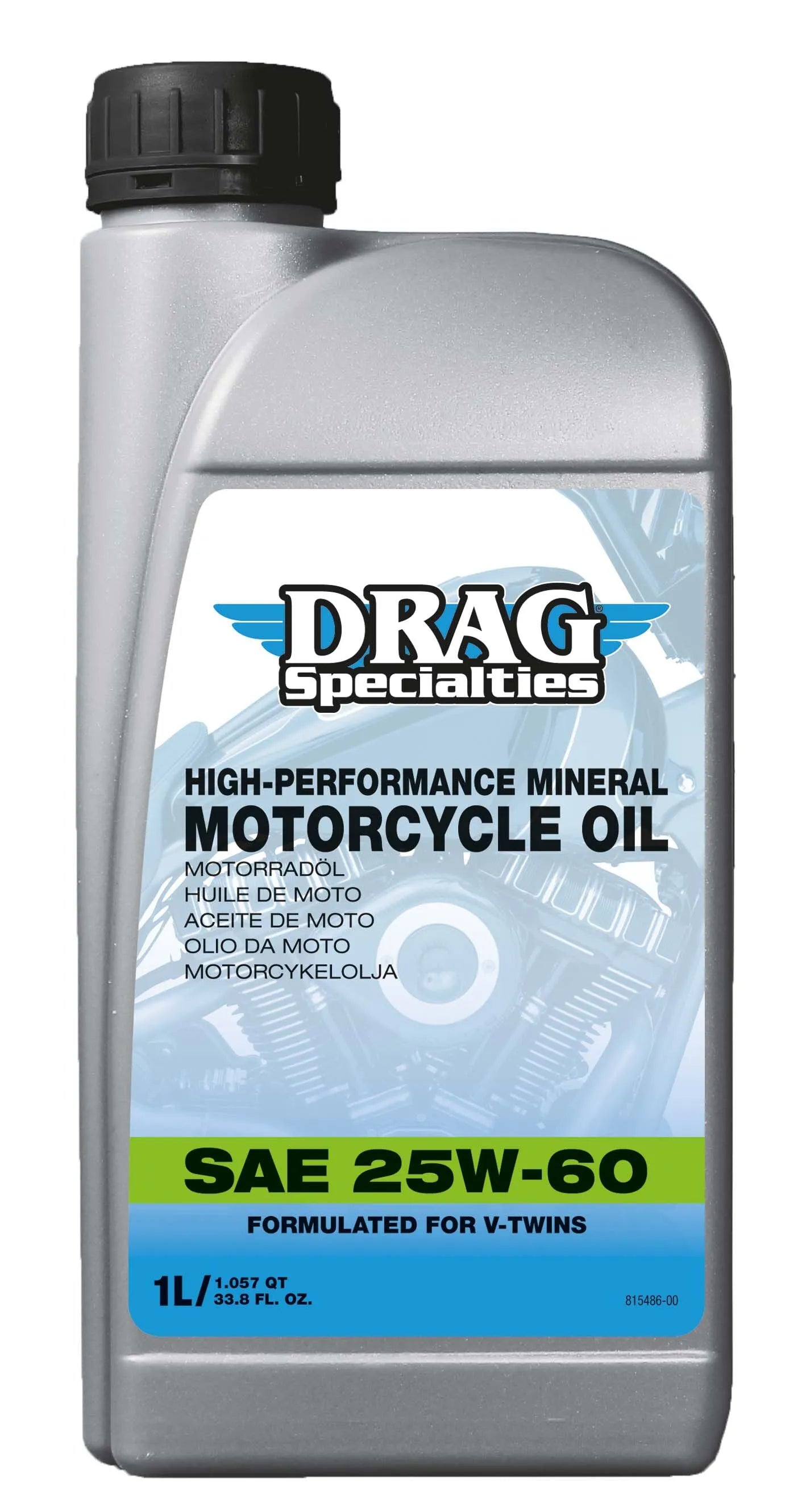Drag Specialties 25w-60 Mineral Engine Oil For Harley-davidson 1 liter