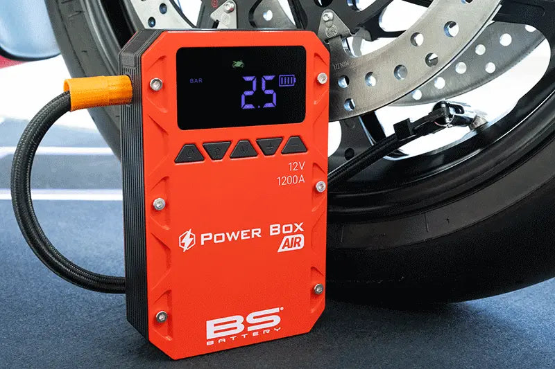 Bs Battery Power Box PB-02 Air Compressor Jump Starter 1200A Red