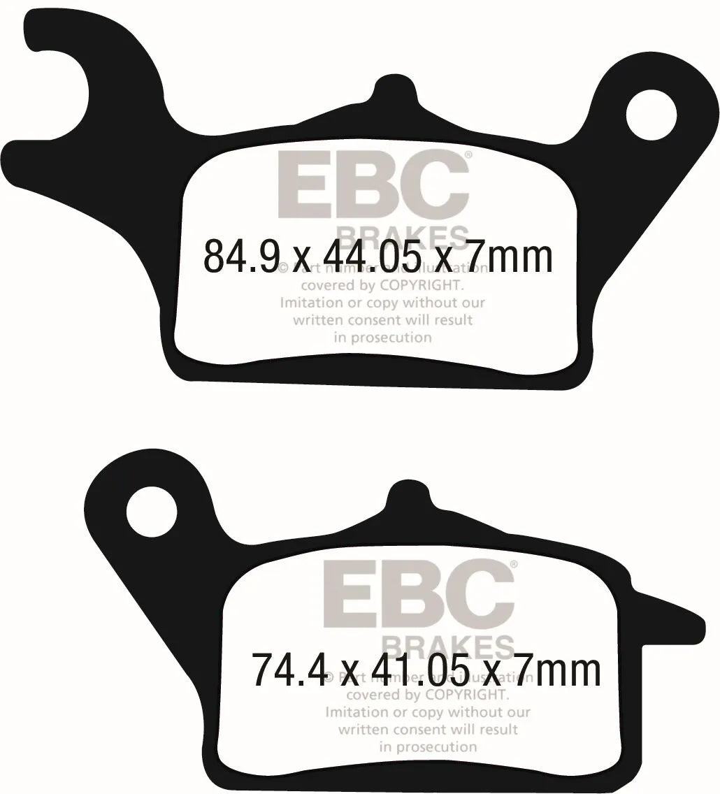 Ebc Sfac Carbon Series Scooter Bromsbelägg - Fram