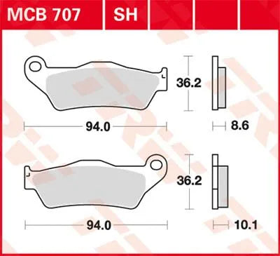 Trw All Round Sintered Metal Brake Pads