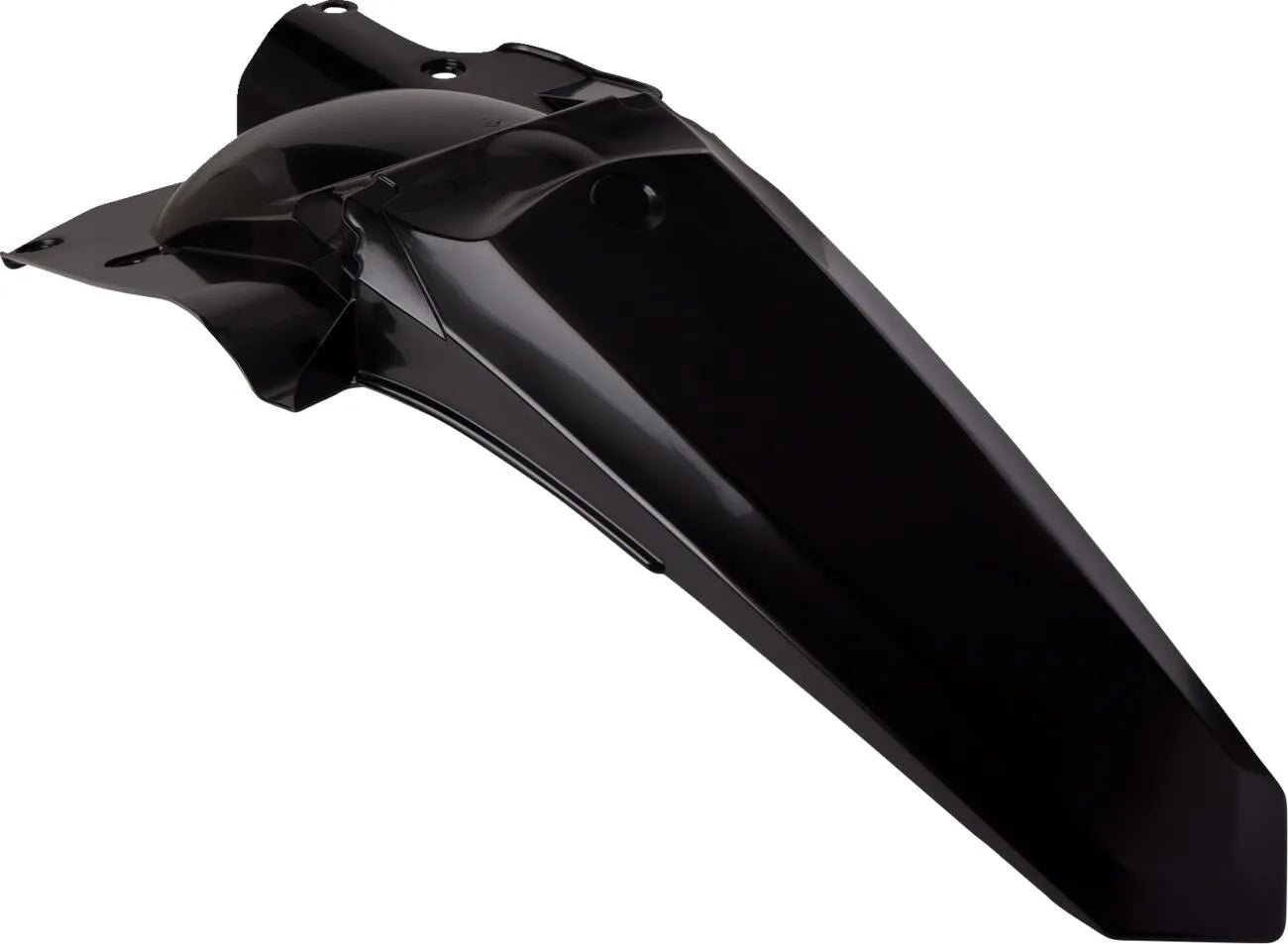 Polisport Restyling Rear Fender - Gloss Black Polypropylene