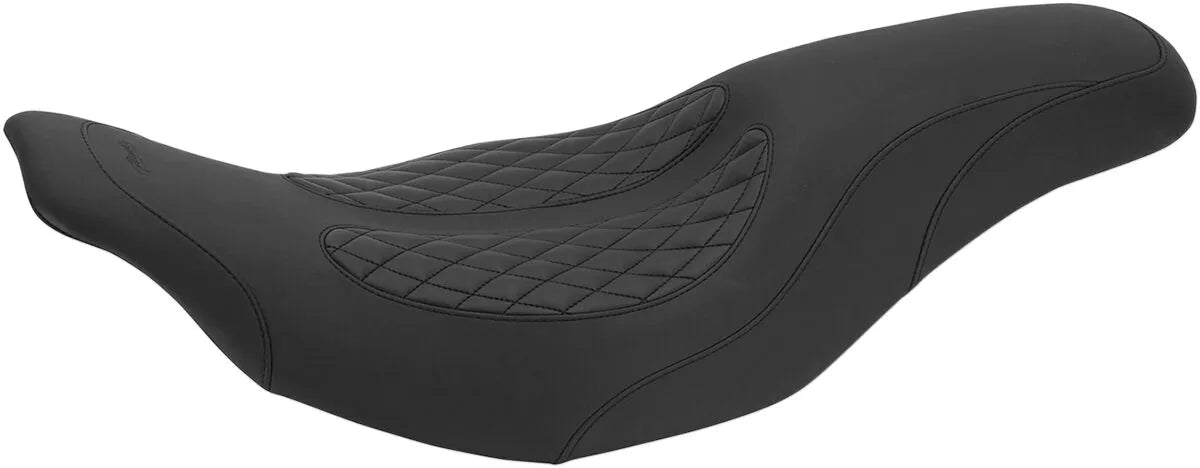 Mustang Dave Perewitz Fastback 2-up Seat - For Harley Davidson