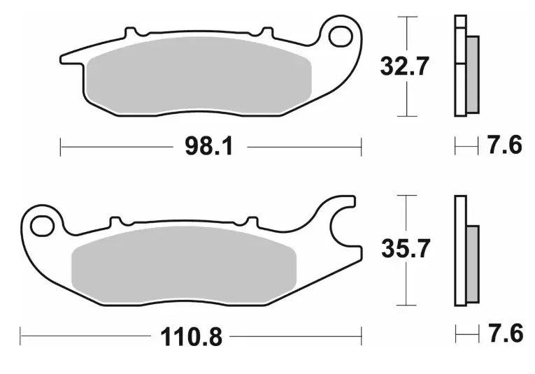 SBS HS Street Excel Sintered Front Brake Pads
