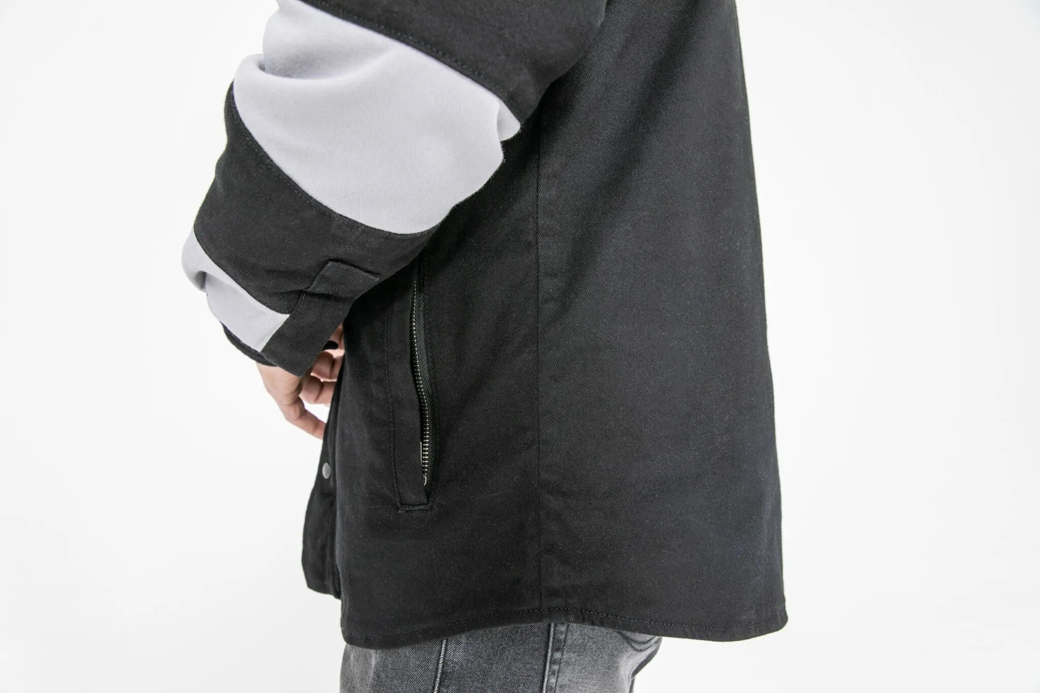 John Doe Prison Motoshirt Jacket - Black/White
