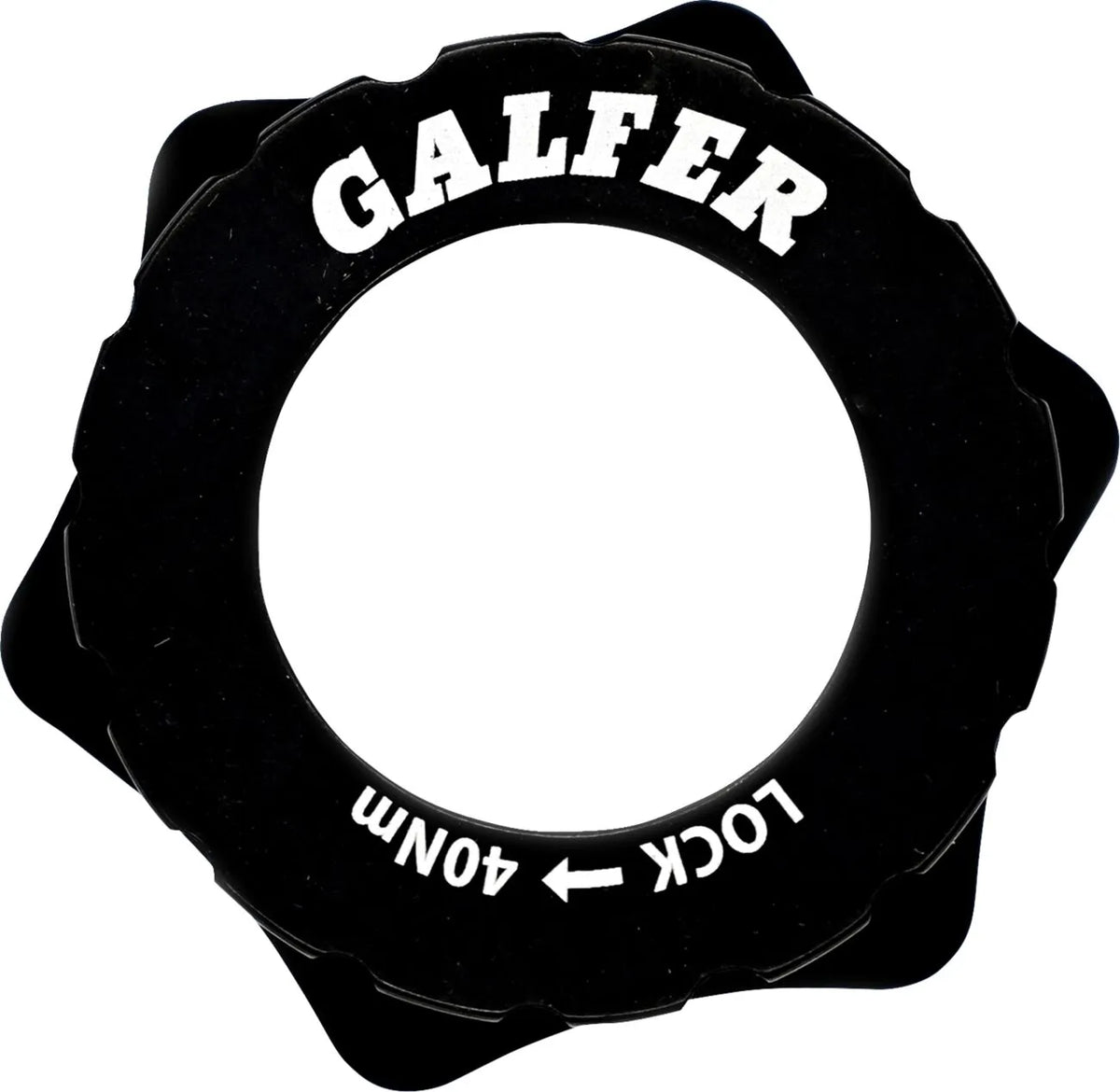 Galfer Center Lock 6-Bolt Disc Brake Rotor Adapter Black Anodized