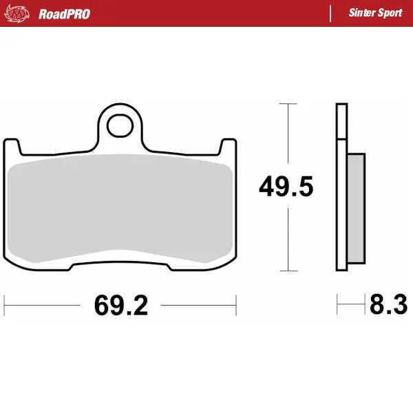 Moto-Master RoadPro Sinter Sport Front Brake Pads