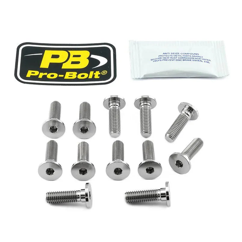 Pro Bolt Titanium Broms Rotor Bult Kit