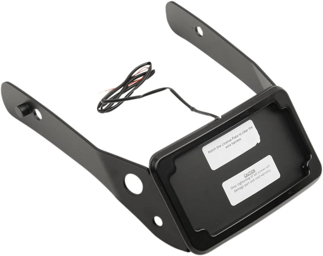 Cycle Visions Curved License Plate Mount With Frame