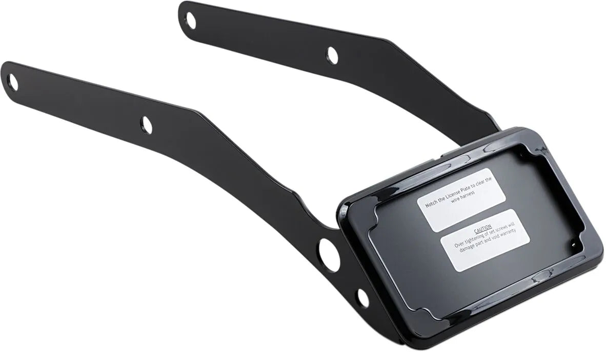 Cycle Visions Curved License Plate Mount With Frame