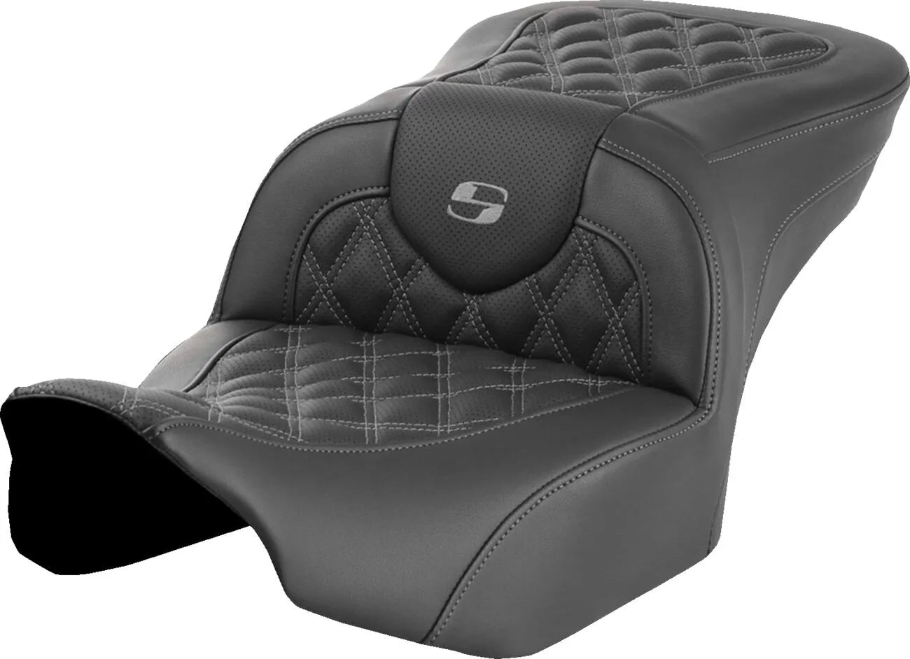 Saddlemen Roadsofa Lattice Stitch Seat - For Harley Davidson