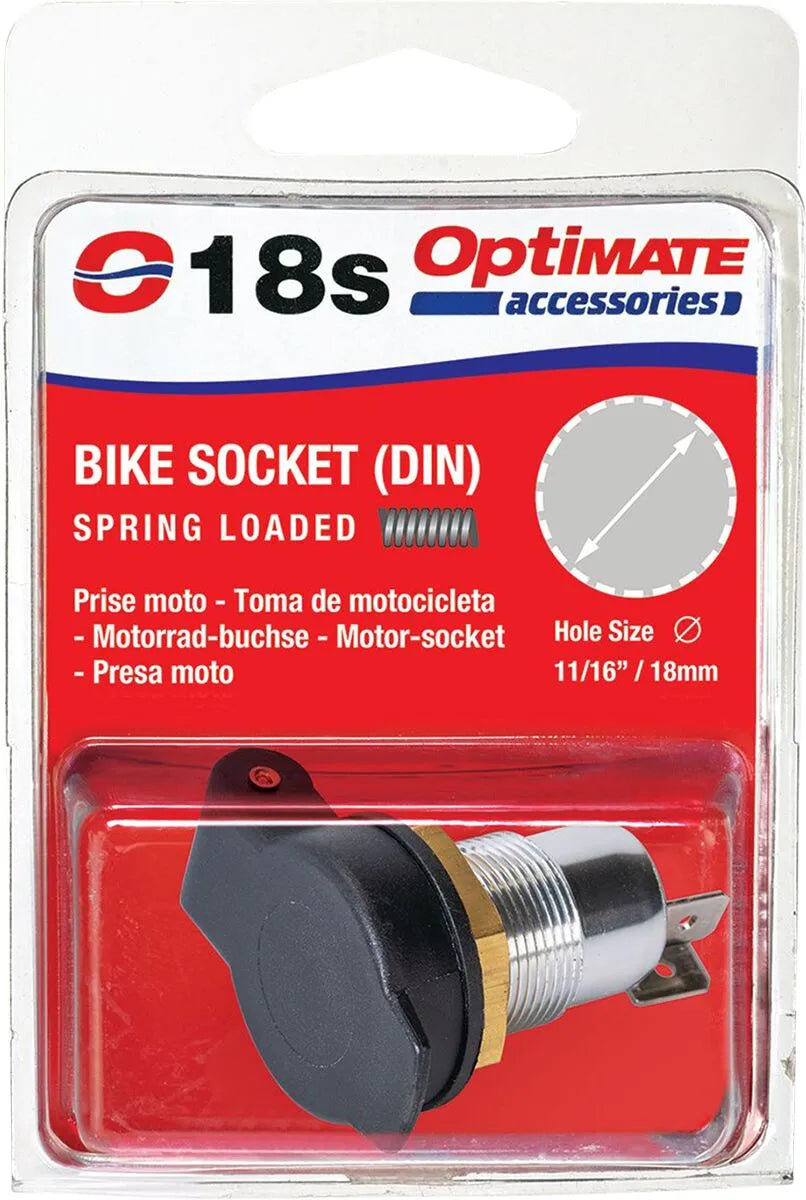 Tecmate Optimate Panel Mount Din Socket - 12v