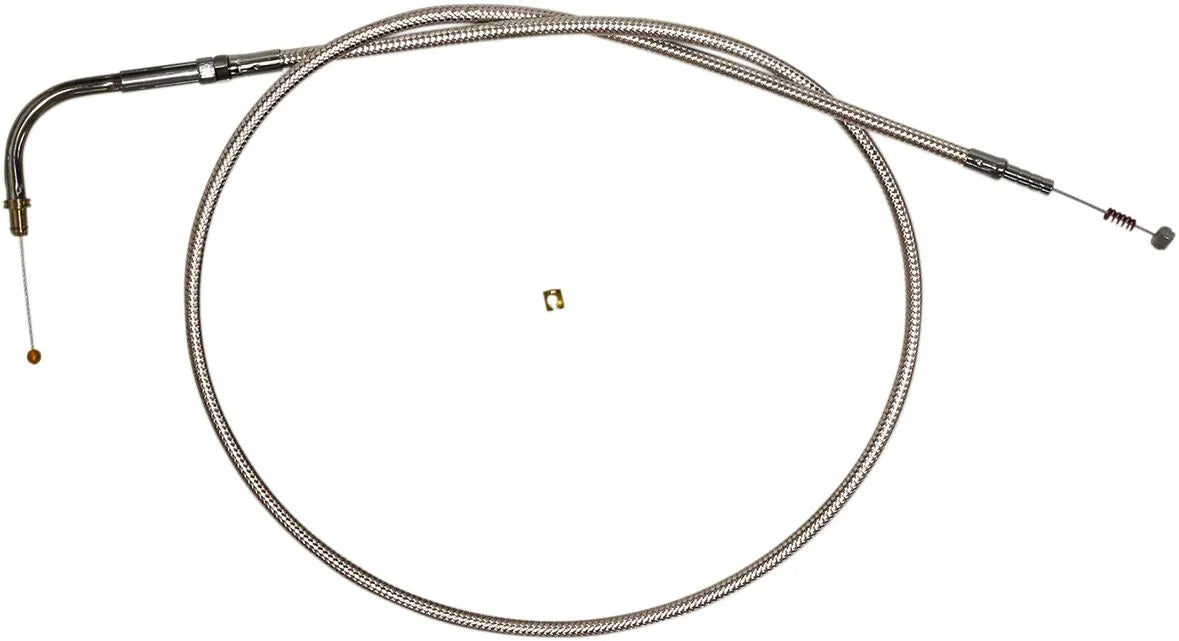 Magnum Shielding Polished Stainless Braided Throttle/Idle Cable