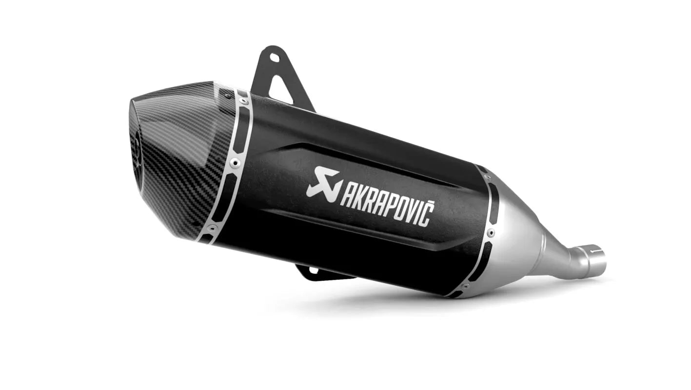 Akrapovic Slip-On Line Ljuddämpare För Scootrar - ECE Väglaglig/Besiktningsgodkänd