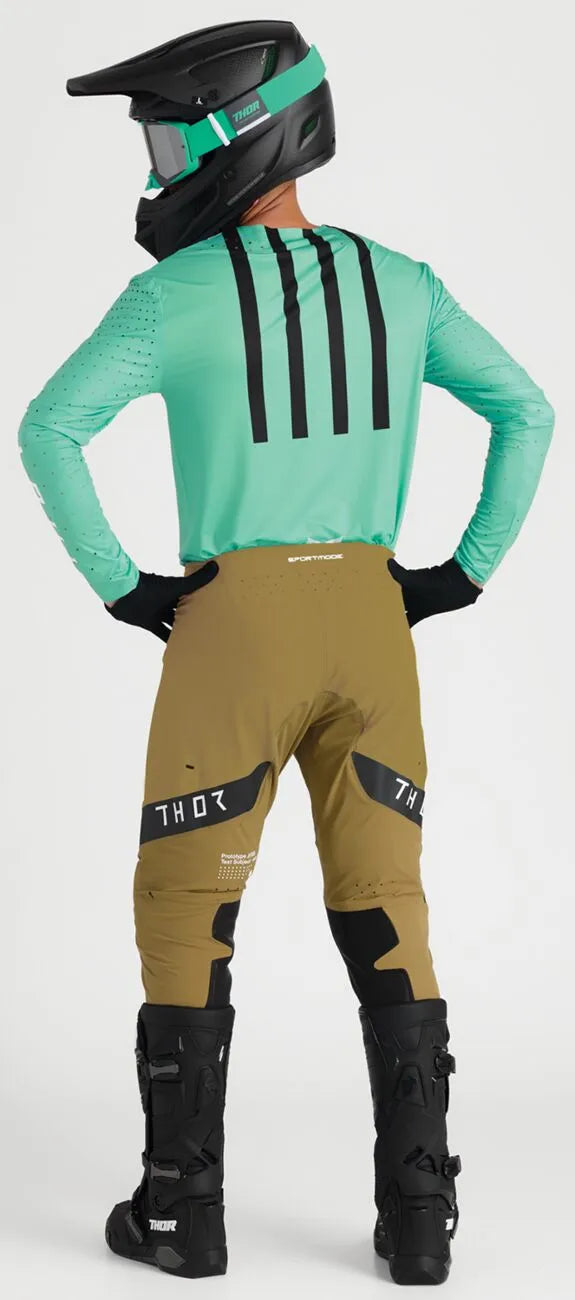 Thor Sportmode Flite Pants - Black/Tan/White