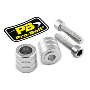 Pro Bolt Aluminium Bar Ends - Silver