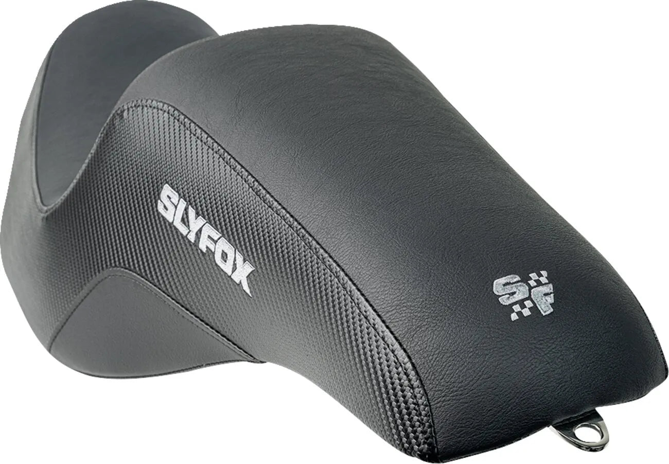 Slyfox Drifter Seat - Black Vinyl Motorcycle Seat