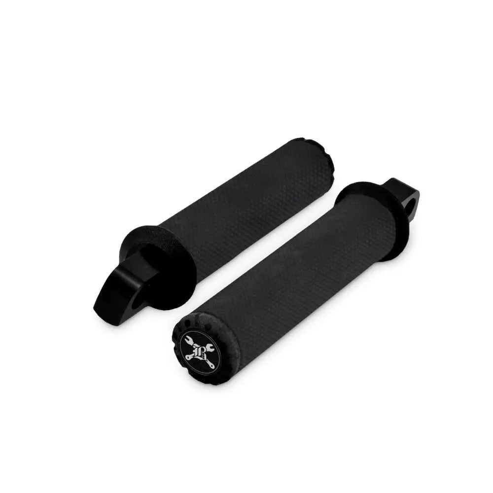 Burly Brand Hawk Universal Foot Pegs Billet Black Machined