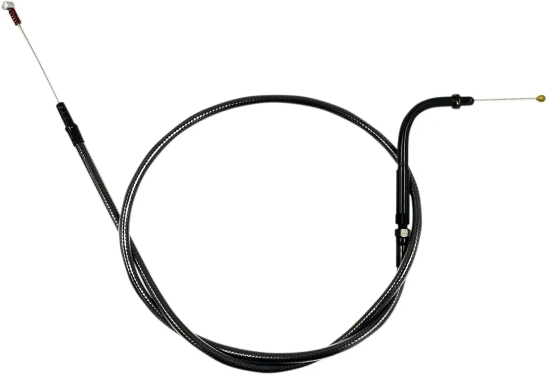 La Choppers Midnight Braided Handlebar Idle Cable