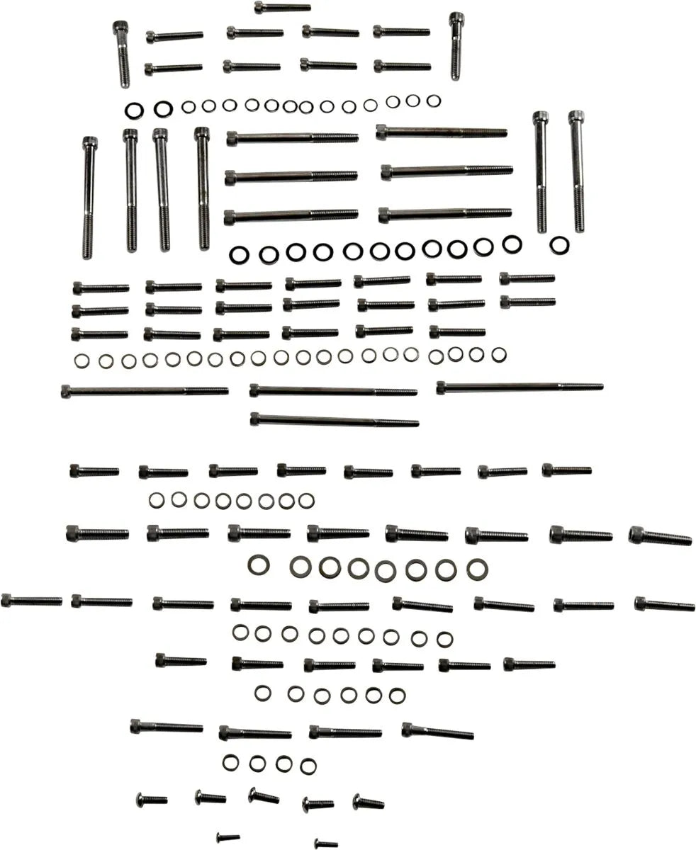 Drag Specialties M8 Black/Chrome Bolt Kit Harley 2017-2024