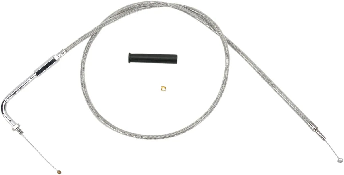 DRAG SPECIALTIES Stainless Braided Throttle Cable 39.5"