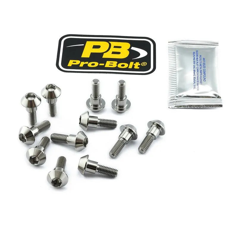 Pro Bolt Titanium Broms Rotor Bolt Kit