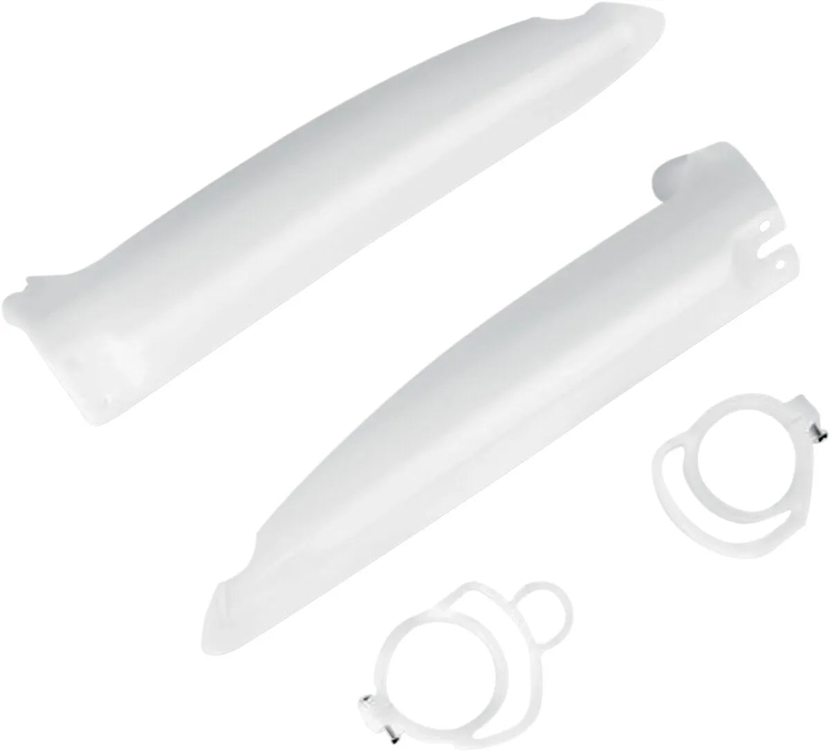 Ufo Fork Protectors For Dirt Bikes - White