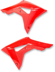 UFO Red Radiator Shrouds for Honda Motorcycles