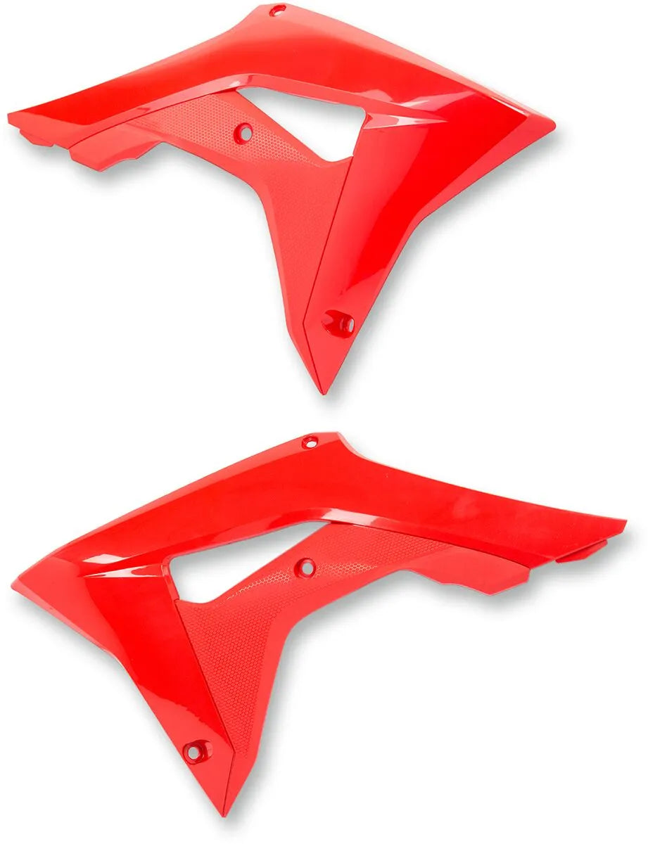 UFO Red Radiator Shrouds for Honda Motorcycles