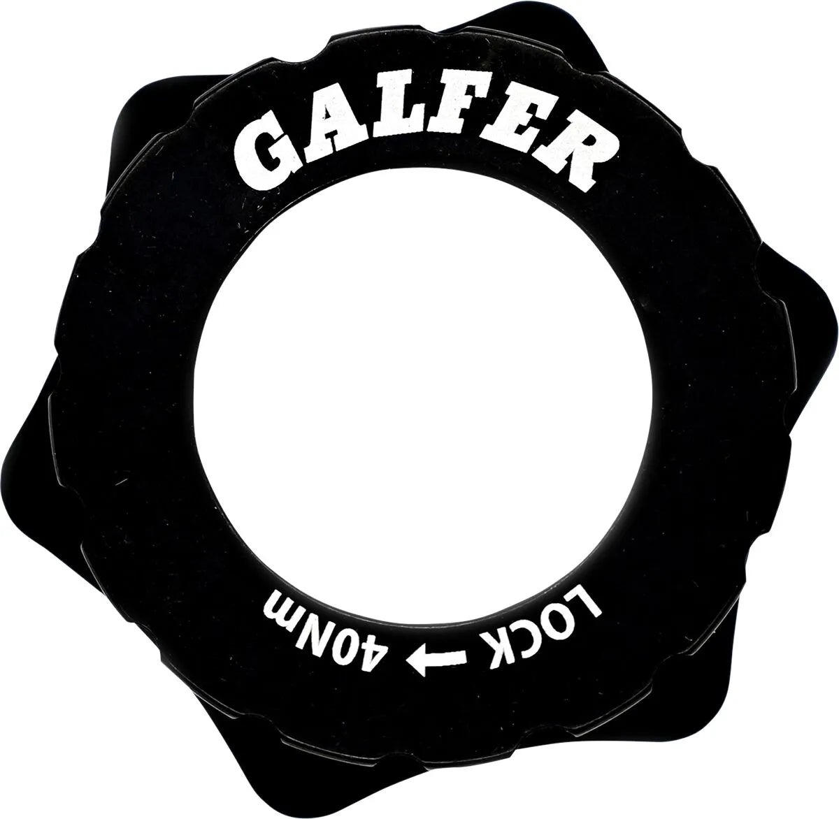 Galfer Center Lock 6-Bolt Disc Brake Rotor Adapter Black Anodized