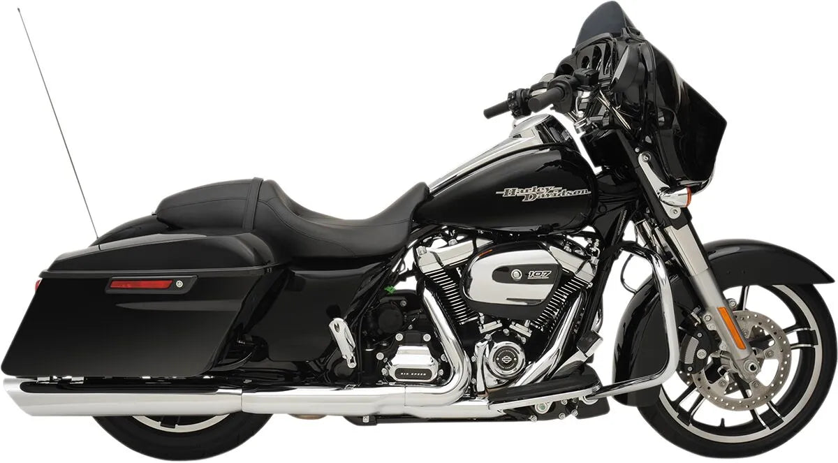 Drag Specialties Slashdown Slip-On Avgassystem - Krom