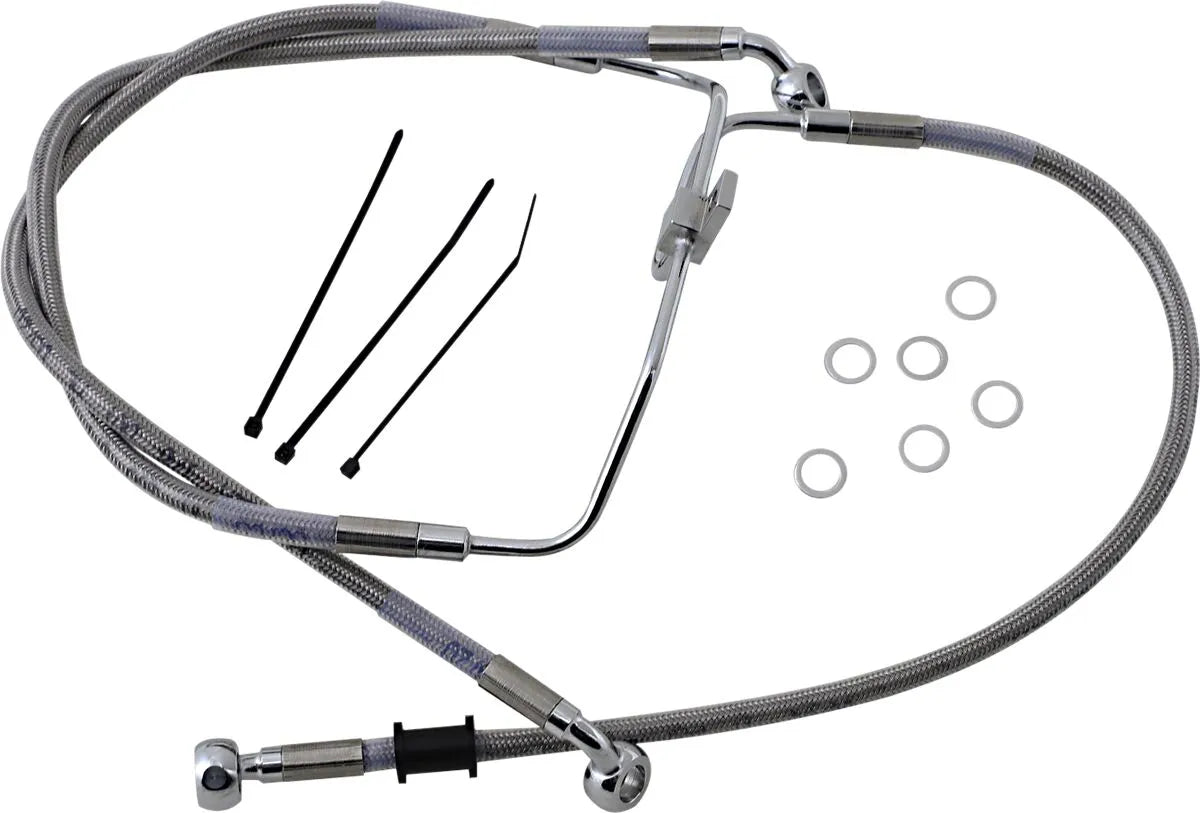 Drag Specialties Rostfritt Stål Bromsslang Kit