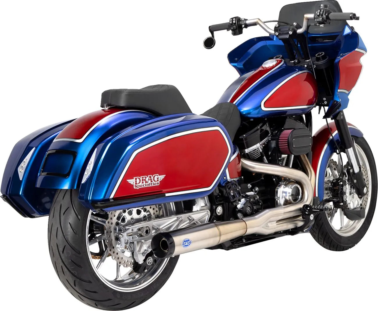 S&S Cycle 2-into-1 Superstreet Avgassystem