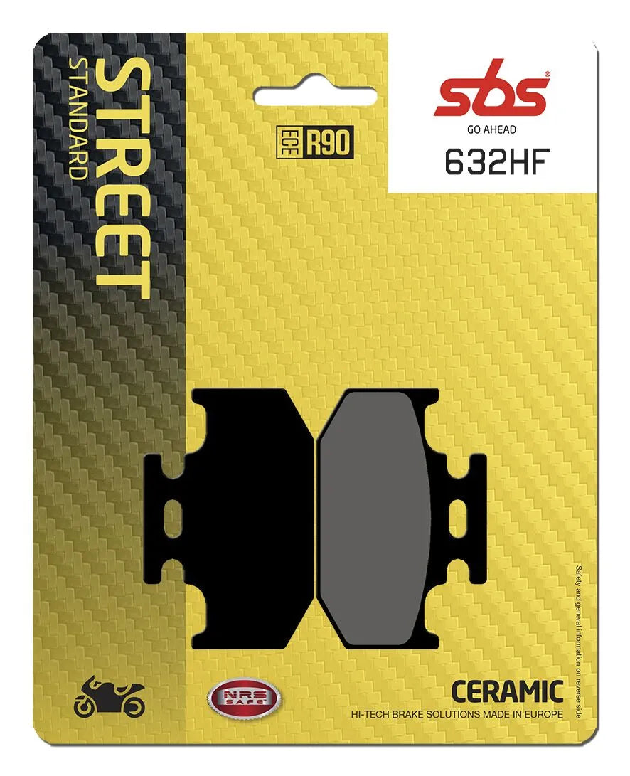 Sbs Hf Street Ceramic Brake Pads - Organic Base - Rear