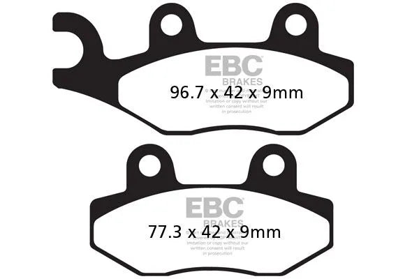 Ebc Sfac Carbon Series Scooter Brake Pads