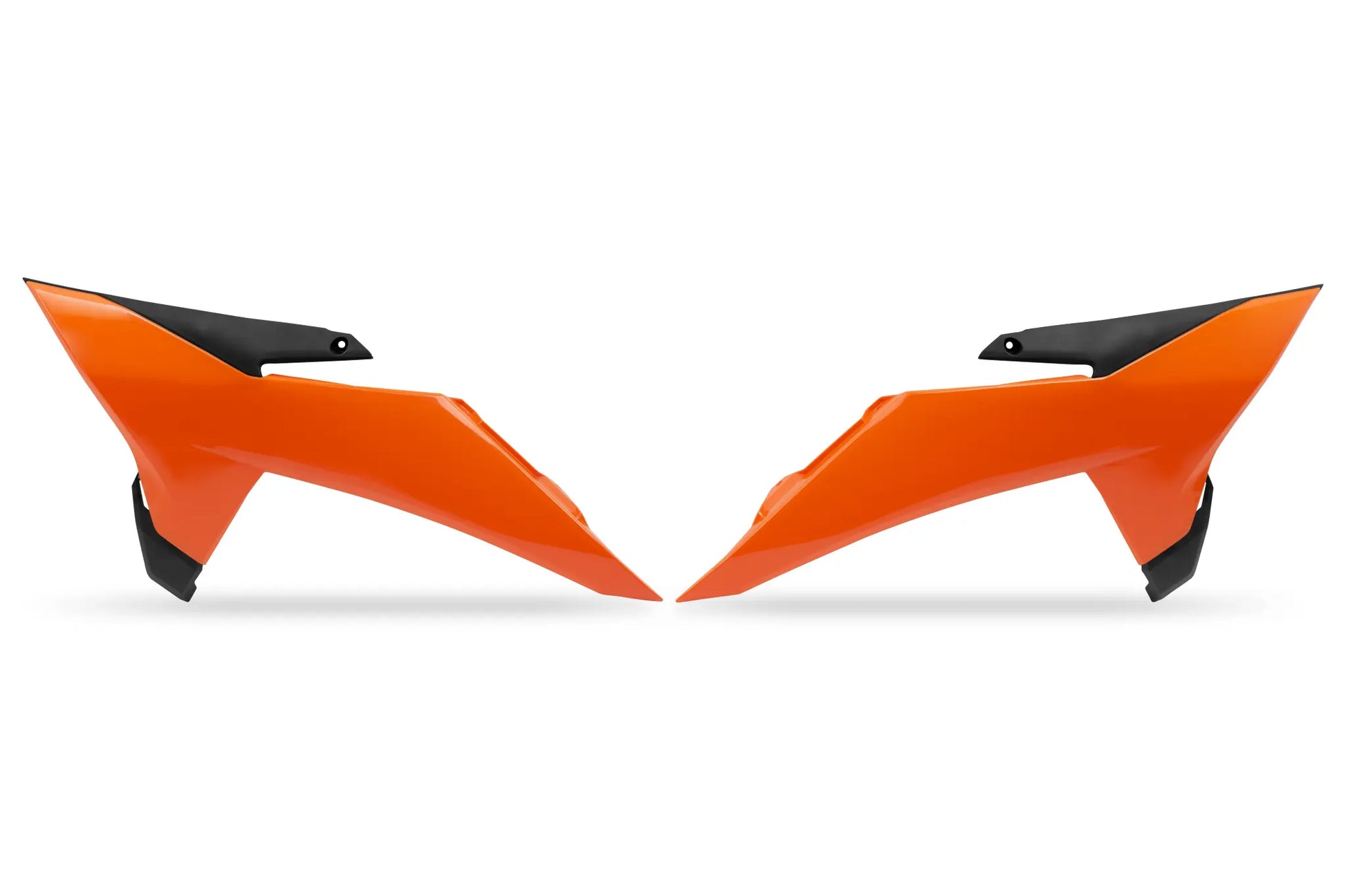 UFO KTM MX Style Radiator Covers - Orange ABS