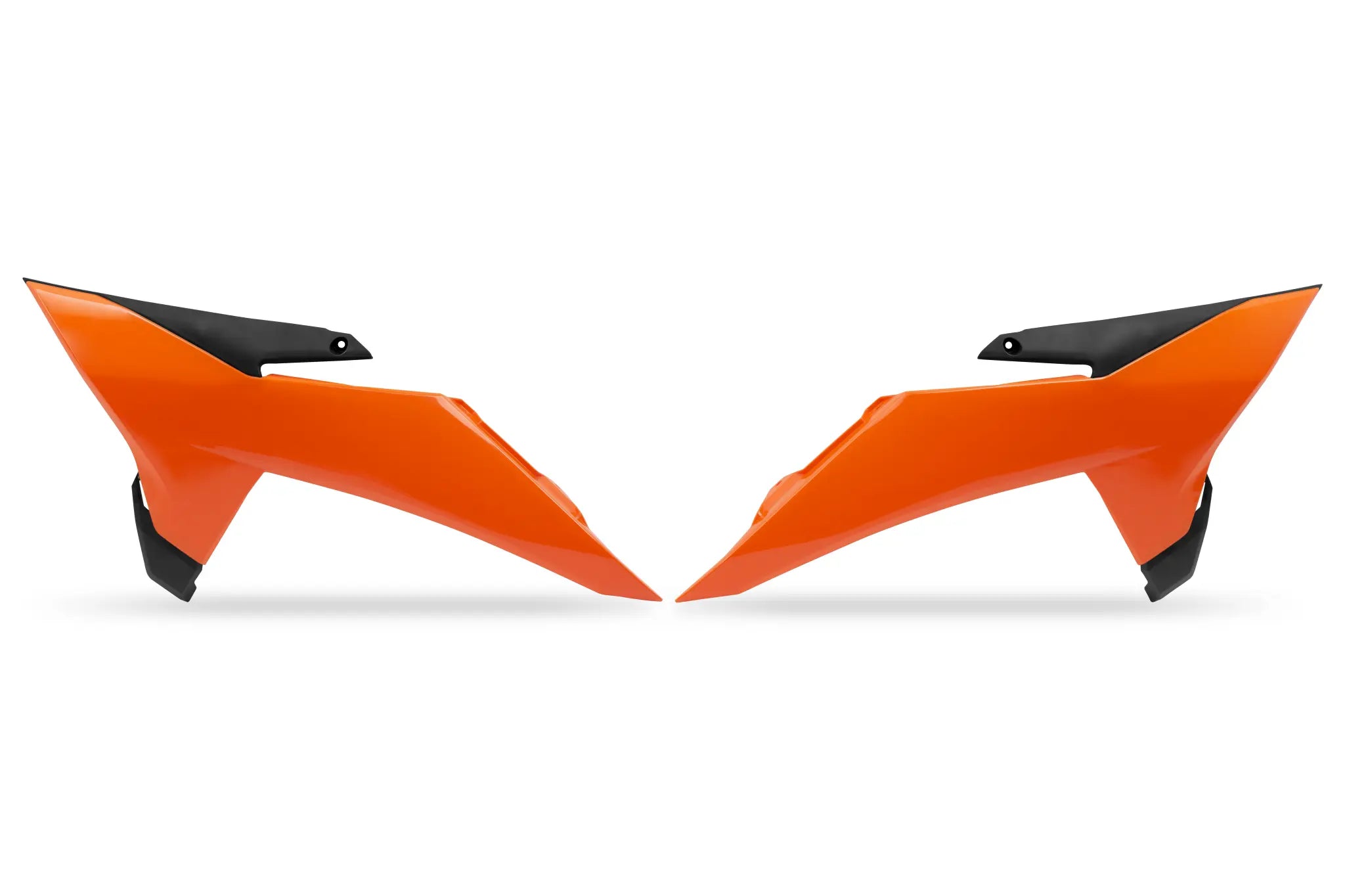 UFO KTM MX Style Radiator Covers - Orange ABS