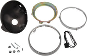 Emgo 7" Side Mount Headlamp Shell - Black