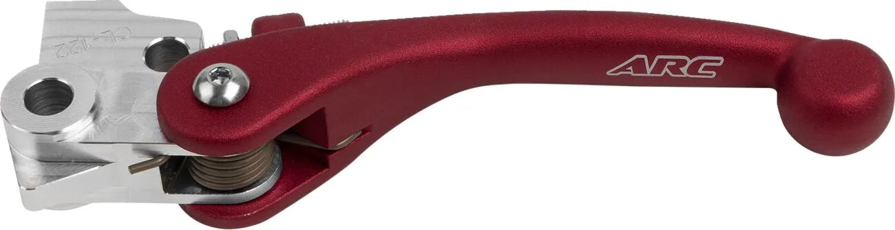 Arc Forged Clutch Lever - Red Polished Aluminum