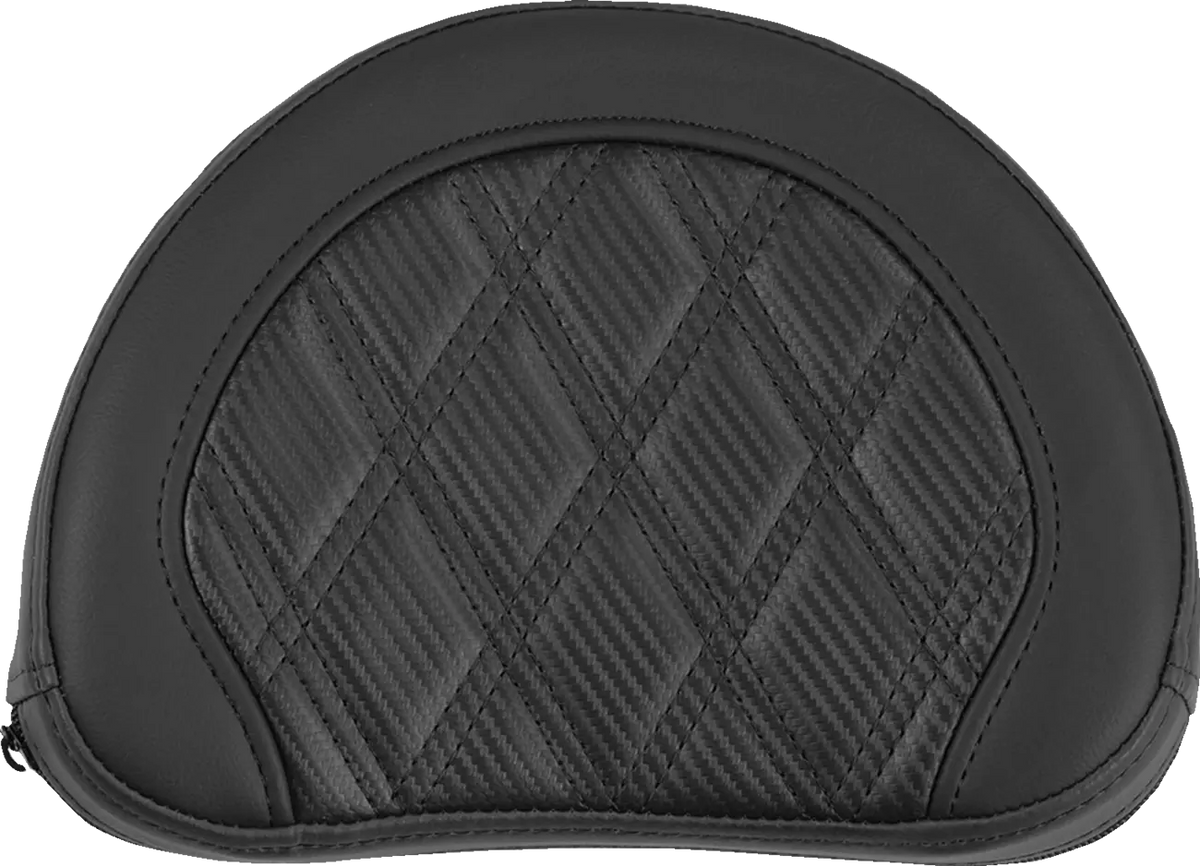 Saddlemen Contoured Sissy Bar Pad Black Stitch