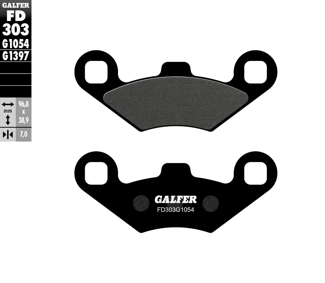 Galfer Semi-metalliska Bromsbelägg - OEM Ersättning - Fram