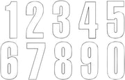 Blackbird Racing Number Plate Graphics - Three Series Numbers
